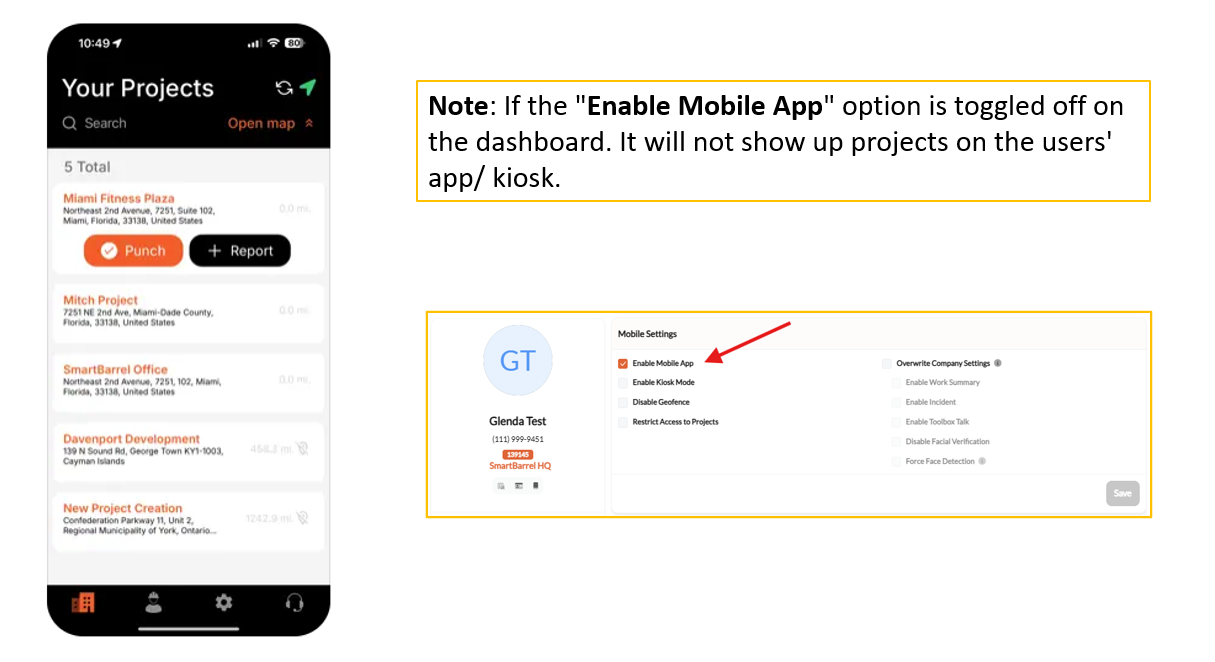 Smart Barrel Device How to use the SmartBarrel MobilePunch app